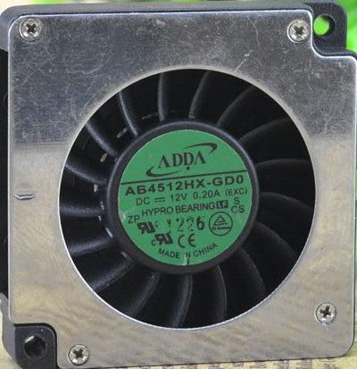 ADDA AB4512HX-GD0 12V 0.2A 2wires Cooling Fan ADDA AB4512HX-GD0 12V 0.2A 2wires Cooling Fan
